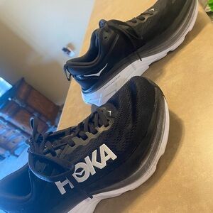 HOKA Women’s Black/White Running Shoes